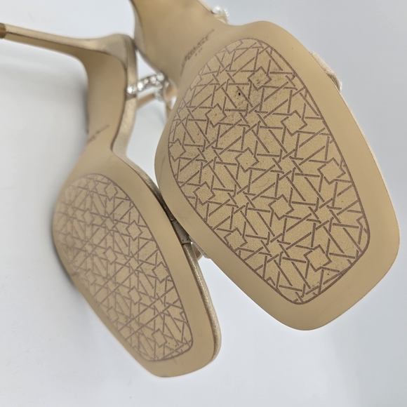 Jewel Badgley Mischka Hosana Sexy Stiletto w/ Gemstone-Studded Wraparound Straps - Picture 11 of 16